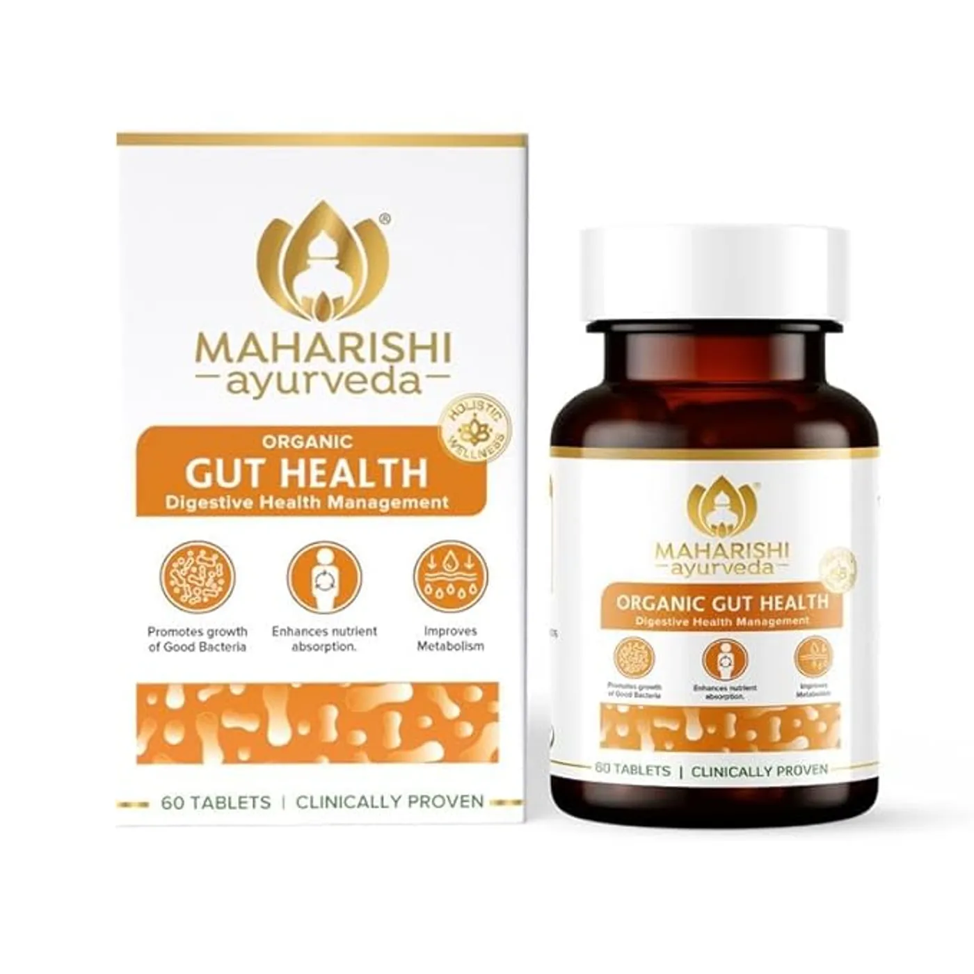 Maharishi Ayurveda Gut Health Tablets for Digestion, Detox & Nutrient Absorption Maharishi Ayurveda Gut Health Tablets for Better Digestion & Gut Flora, Constipation, Indigestion & Gas