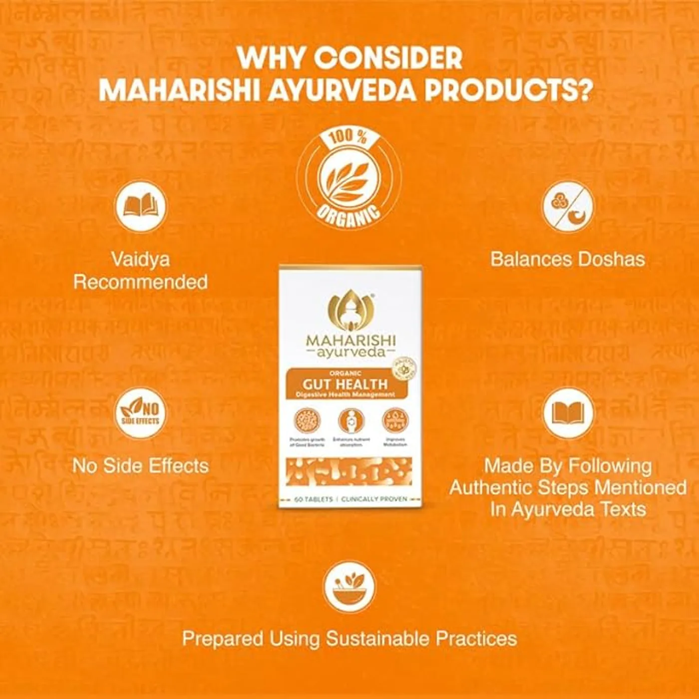 Maharishi Ayurveda Gut Health Tablets for Digestion, Detox & Nutrient Absorption 3 Maharishi Ayurveda Gut Health Tablets for Better Digestion & Gut Flora, Constipation, Indigestion & Gas 3