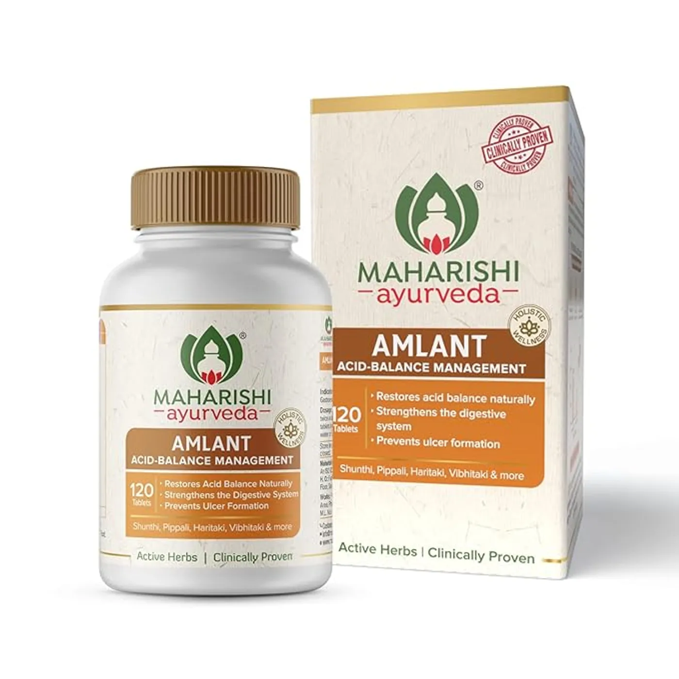 Maharishi Ayurveda Amlant Acidity & Indigestion Relief Maharishi Ayurveda Amlant For Acidity Heartburn Gas & Bloating, Strengthens Digestive System Helps in reducing Acidity Recurrence Quick Relief from Acidity Clinically Proven Enriched with Haritaki and other 14 other potent Herbs