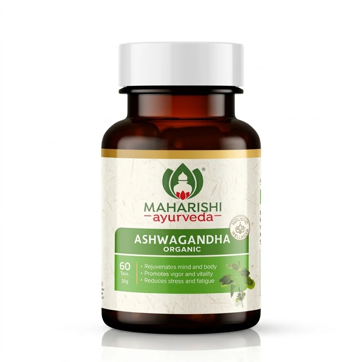 Maharishi Ayurveda Organic Ashwagandha Maharishi Ayurveda Organic Ashwagandha | 100% Organic| General Wellness Tablets| Rejuvenates Mind & Body | Made with Pure Herbs