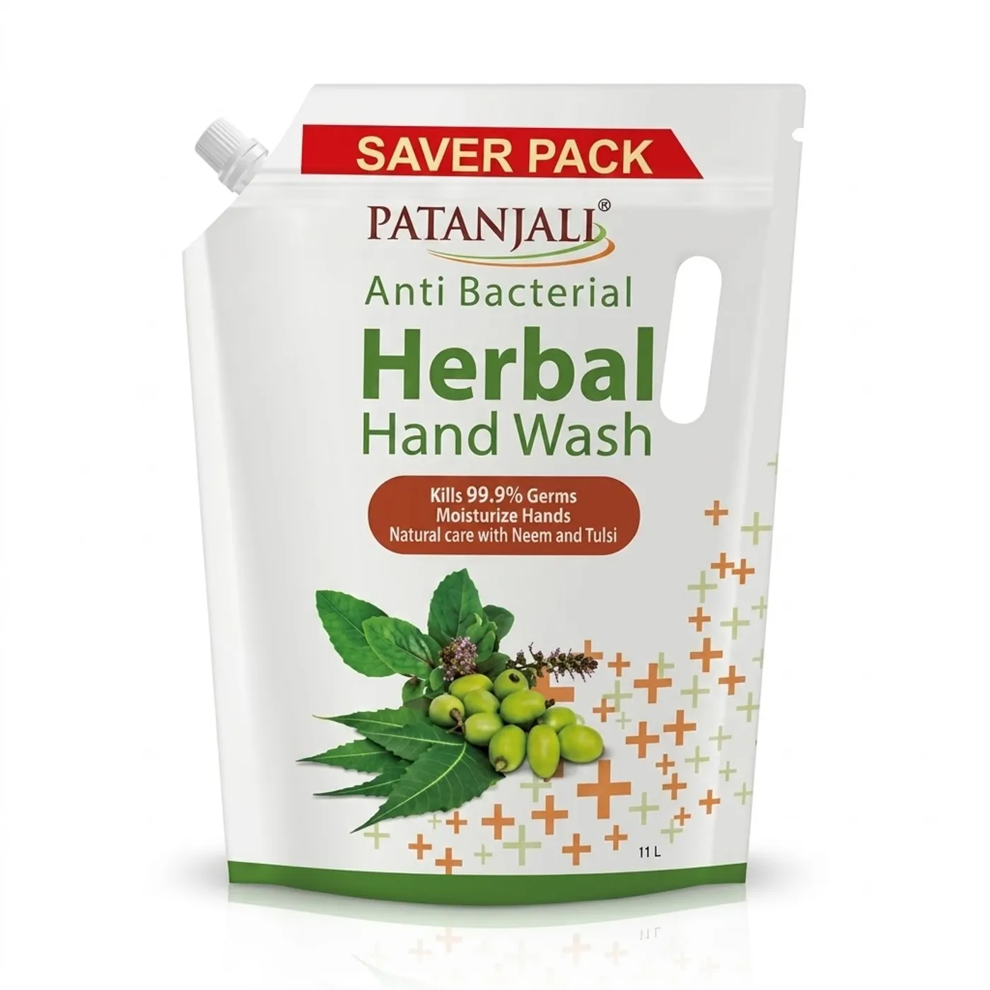 Patanjali Herbal Handwash Neem Tulsi Germ Protection Patanjali Herbal Handwash (Anti-Bacterial) 750 ml, Neem & Tulsi Infused Formula for Germ Protection, Moisturizing & Skin Care