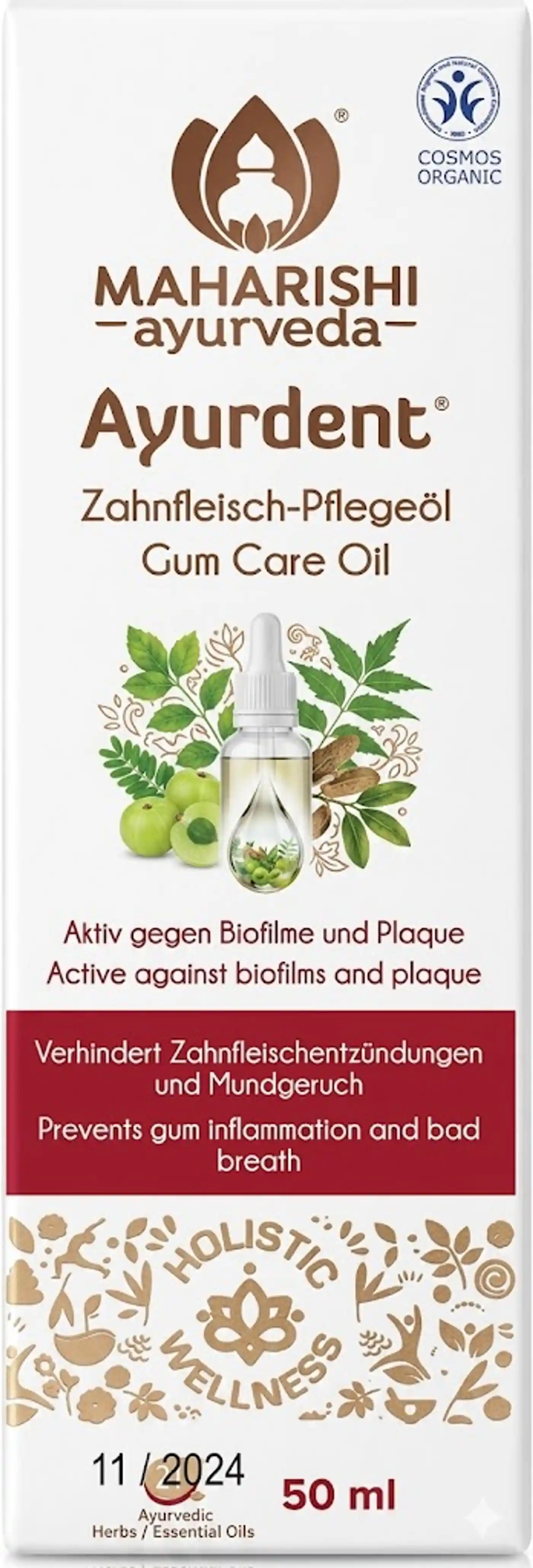 Maharishi Ayurveda Gum Care Oil for Healthy Gums & Teeth 2 Maharishi Ayurveda Gum Care Oil Based on Sesame Oil and Peppermint - Gum Protection - Oral Hygiene - Ayurdent 2