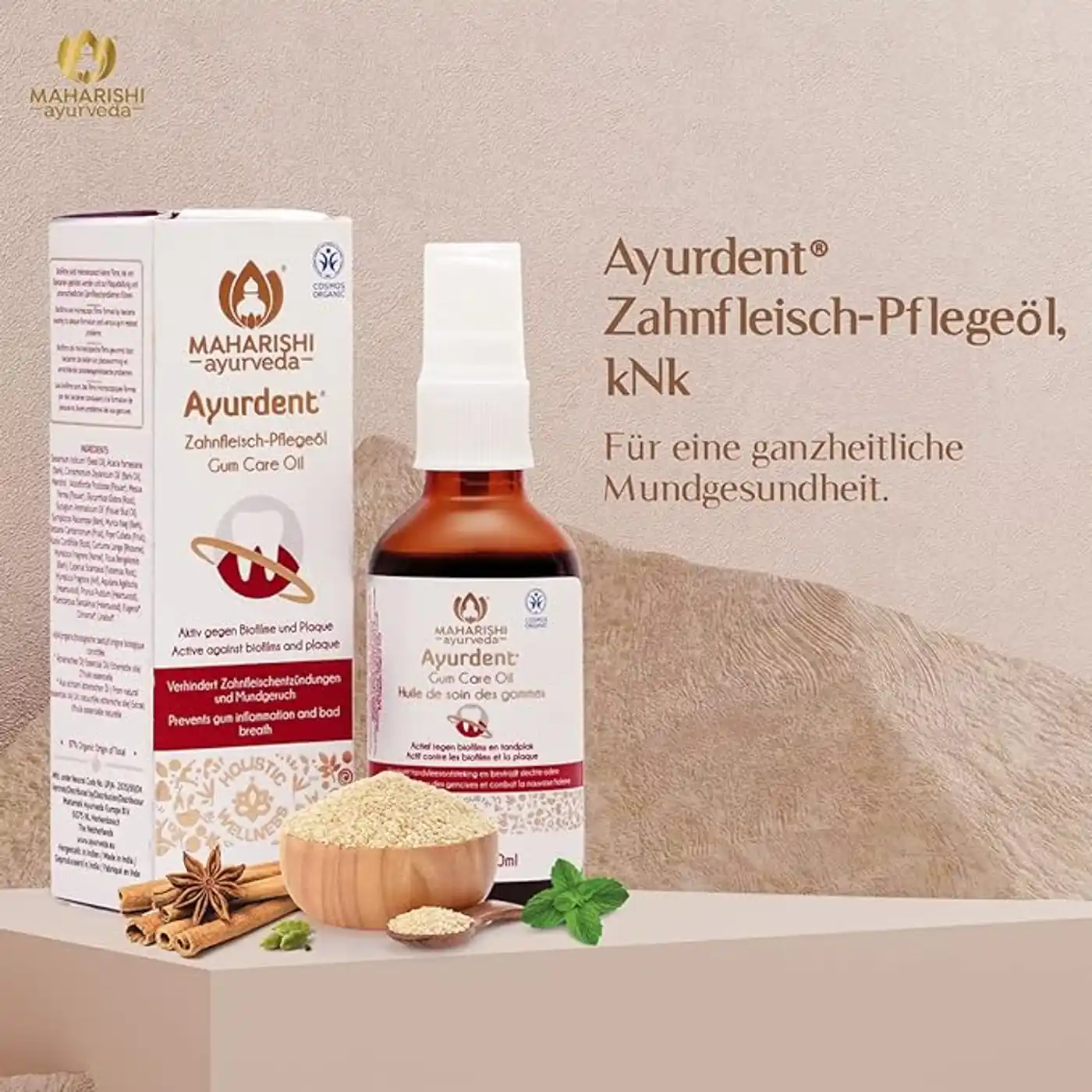 Maharishi Ayurveda Gum Care Oil for Healthy Gums & Teeth 6 Maharishi Ayurveda Gum Care Oil Based on Sesame Oil and Peppermint - Gum Protection - Oral Hygiene - Ayurdent 6