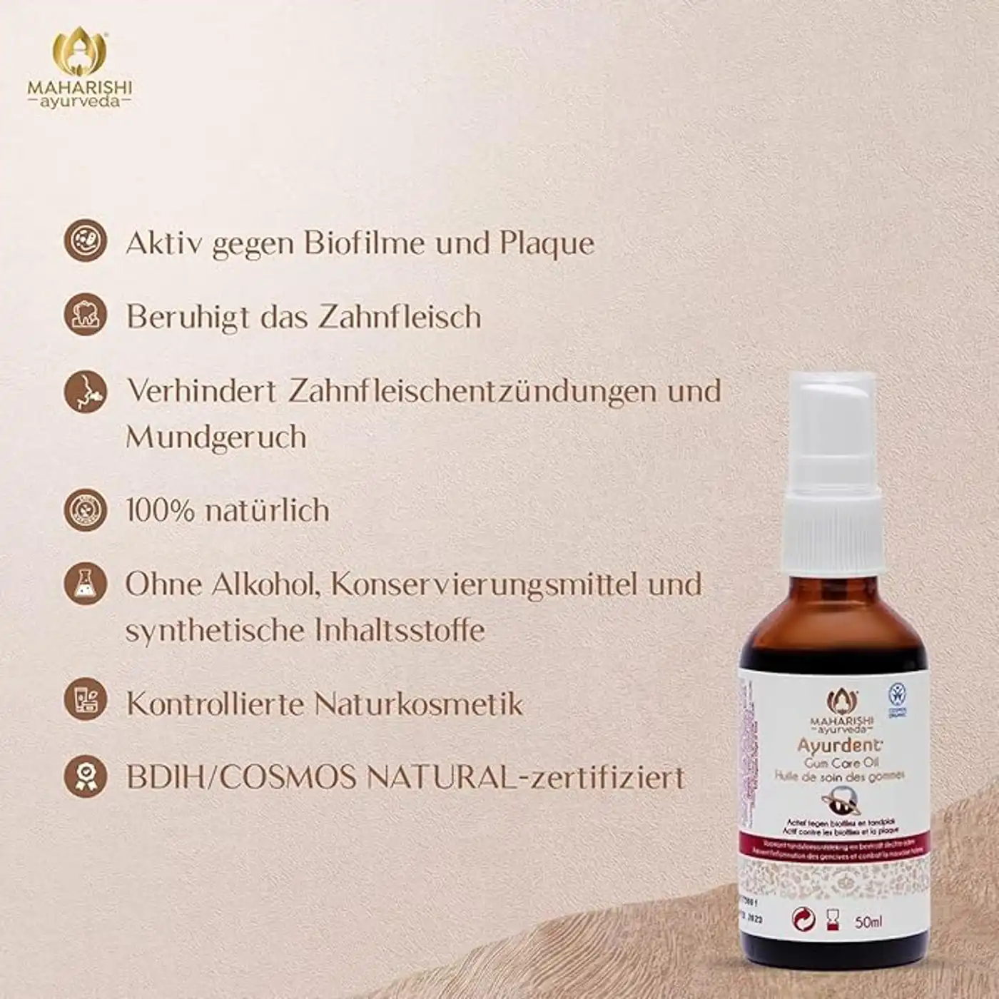 Maharishi Ayurveda Gum Care Oil for Healthy Gums & Teeth 7 Maharishi Ayurveda Gum Care Oil Based on Sesame Oil and Peppermint - Gum Protection - Oral Hygiene - Ayurdent 7