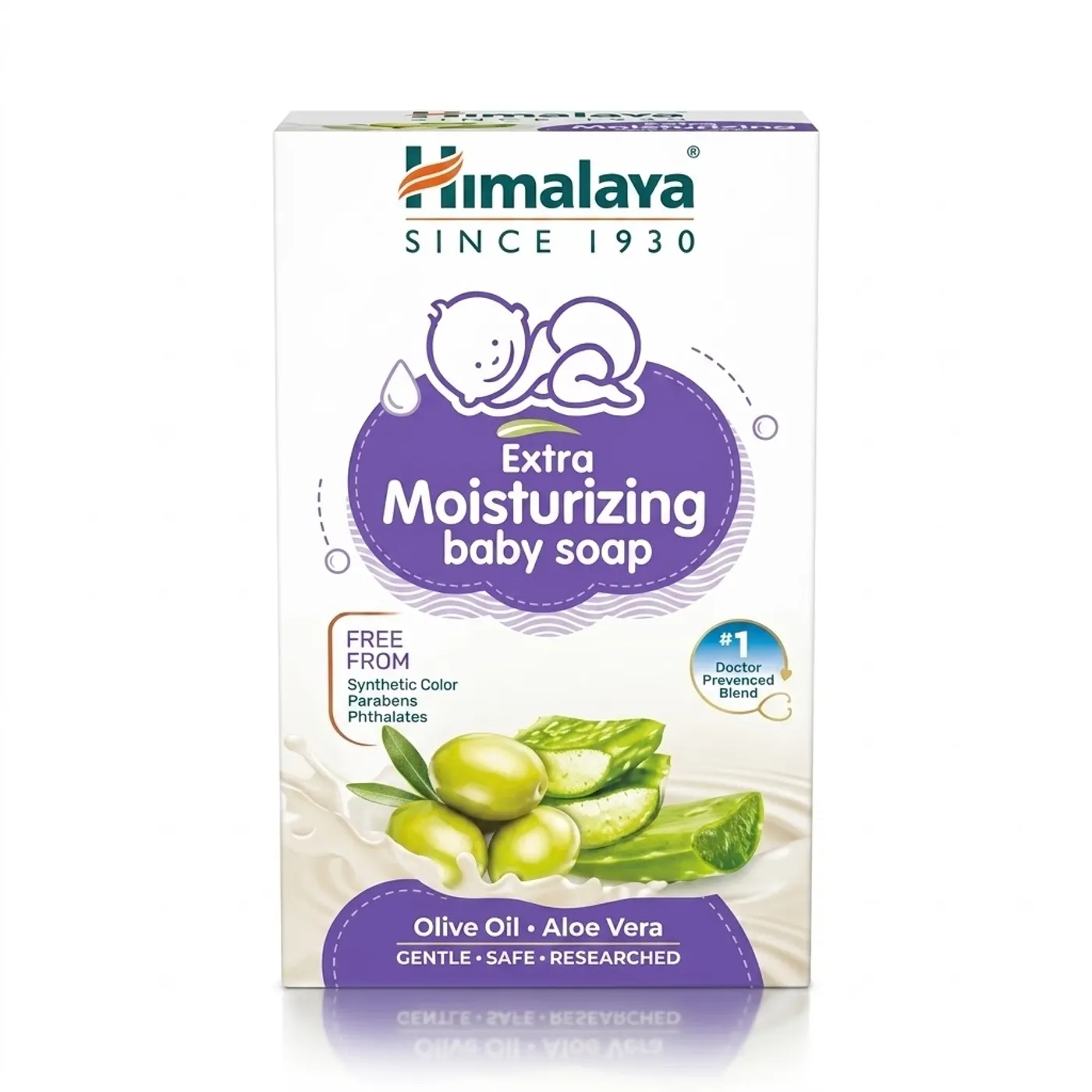 Baby Soap for Dry Skin | Himalaya Moisturizing Soap Himalaya Extra Moisturizing Baby Soap for Soft & Hydrated Skin