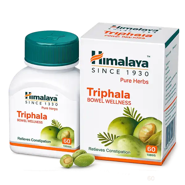 Himalaya Triphala for Constipation & Digestion Himalaya Triphala for Digestion & Bowel Regularity - Constipation & Gut Health Support Tablets
