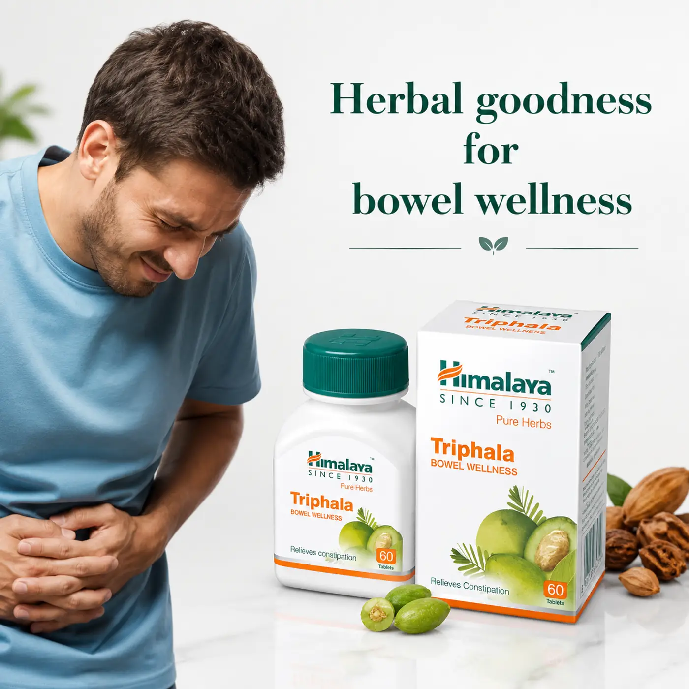 Himalaya Triphala for Constipation & Digestion 2 Himalaya Triphala for Digestion & Bowel Regularity - Constipation & Gut Health Support Tablets 2