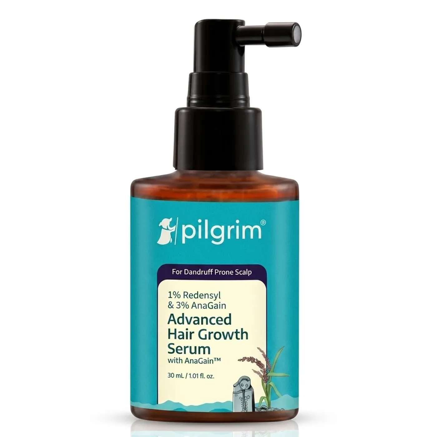 Pilgrim Rosemary Hair Growth Oil | Regrowth & Stronger Hair Pilgrim Rosemary with Redensyl & Anagain Hair Growth Oil | Hair Regrowth & Stronger Hair | Sulphate & Paraben Free Hair Oil