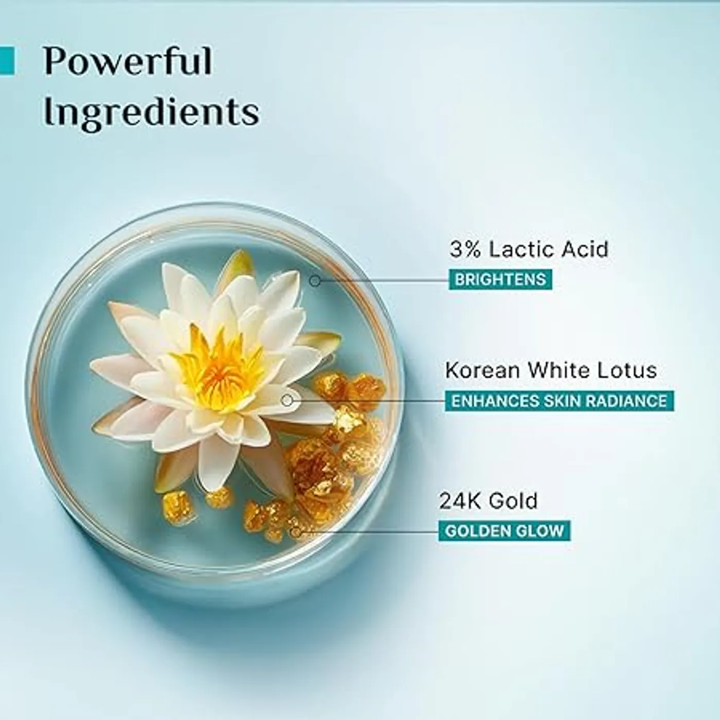 Pilgrim 24k Gold Gel Facewash with Korean White Lotus & Lactic Acid 80ml | Face wash for glowing skin | Reduce dark spot and improves skin texture | Removes dullness | For All Skin Types I For Women and Men 6