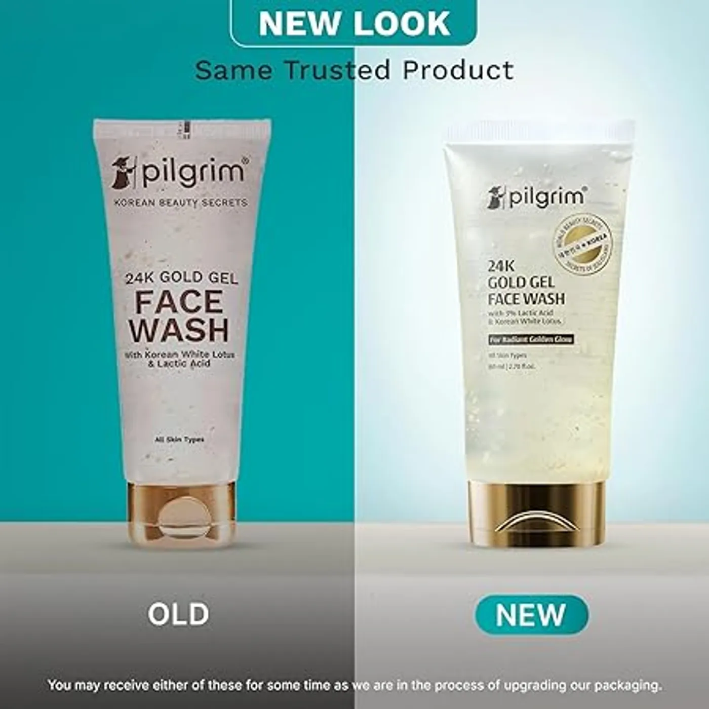 Pilgrim 24k Gold Gel Facewash with Korean White Lotus & Lactic Acid 80ml | Face wash for glowing skin | Reduce dark spot and improves skin texture | Removes dullness | For All Skin Types I For Women and Men 8