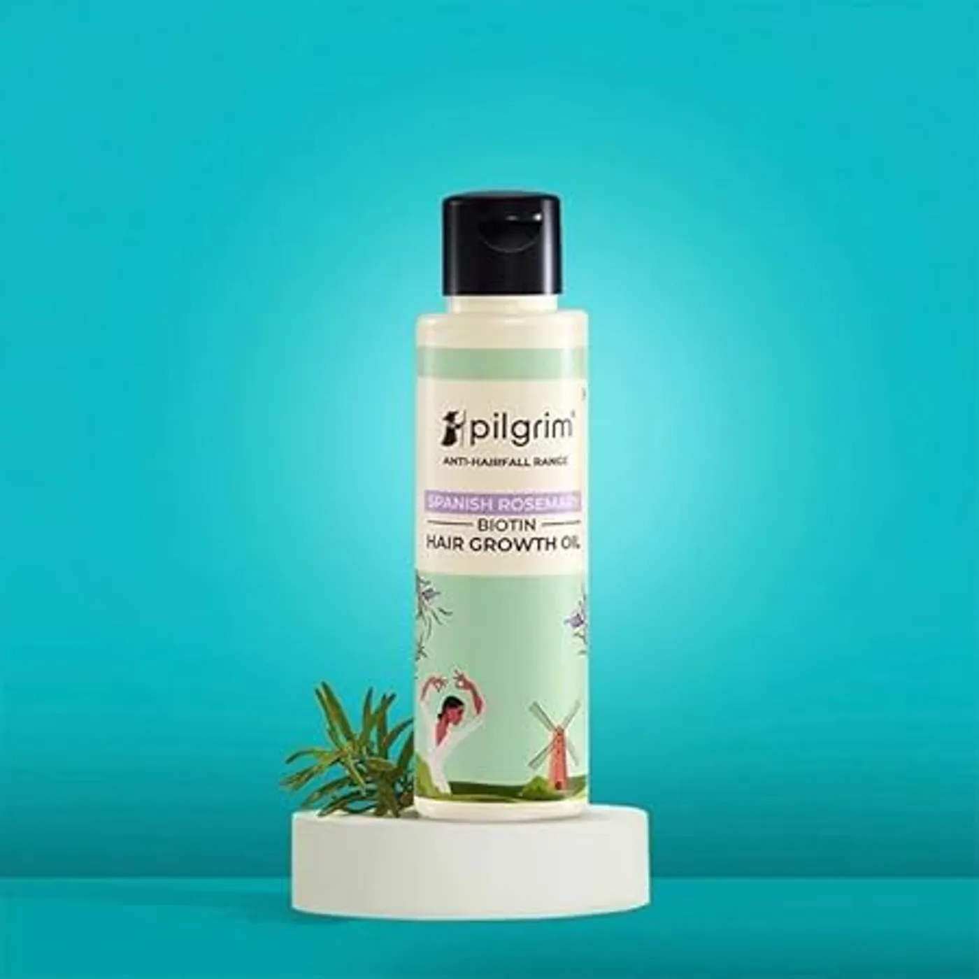 Pilgrim Spanish Rosemary & Biotin HairGrowth Oil to Control Hair Fall & Strengthens Hair | Rosemary essential oil for hairgrowth | Reduces Hairfall | Strengthens Hair I For Women and Men 3
