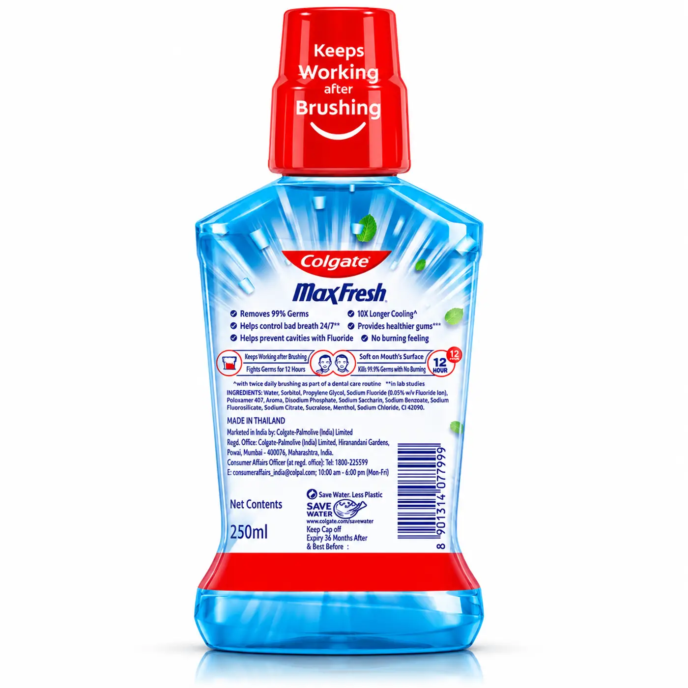 Colgate MaxFresh Plax Mouthwash – Peppermint Antibacterial 2 Colgate Peppermint MaxFresh Plax Antibacterial Mouth Wash 2