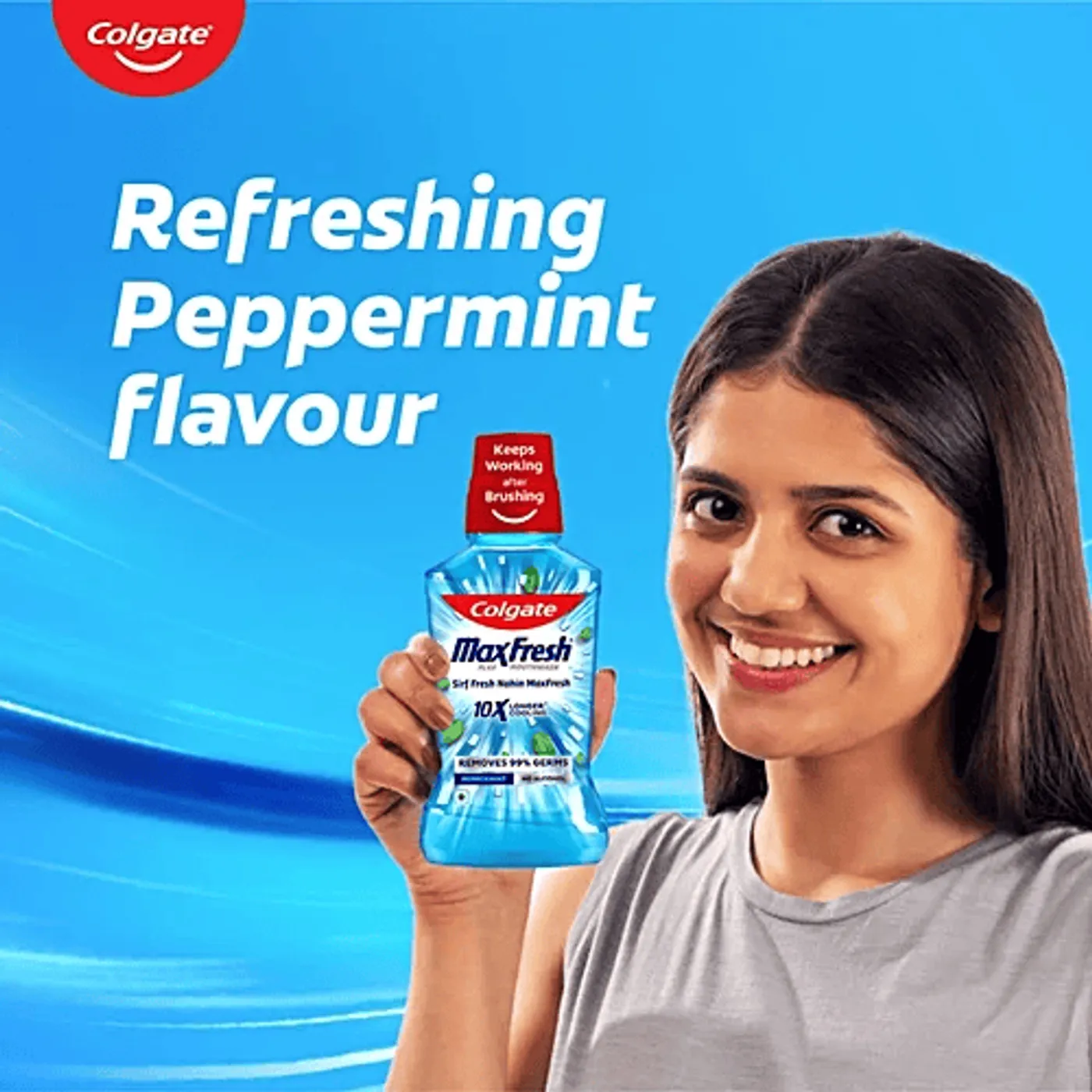 Colgate MaxFresh Plax Mouthwash – Peppermint Antibacterial 3 Colgate Peppermint MaxFresh Plax Antibacterial Mouth Wash 3