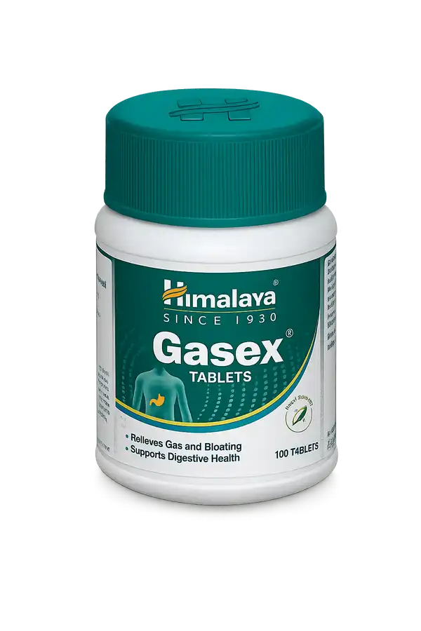 Himalaya Gasex for Gas, Bloating & Indigestion Gas, Bloating & Indigestion Relief Tablets – Himalaya Gasex for Digestive Comfort