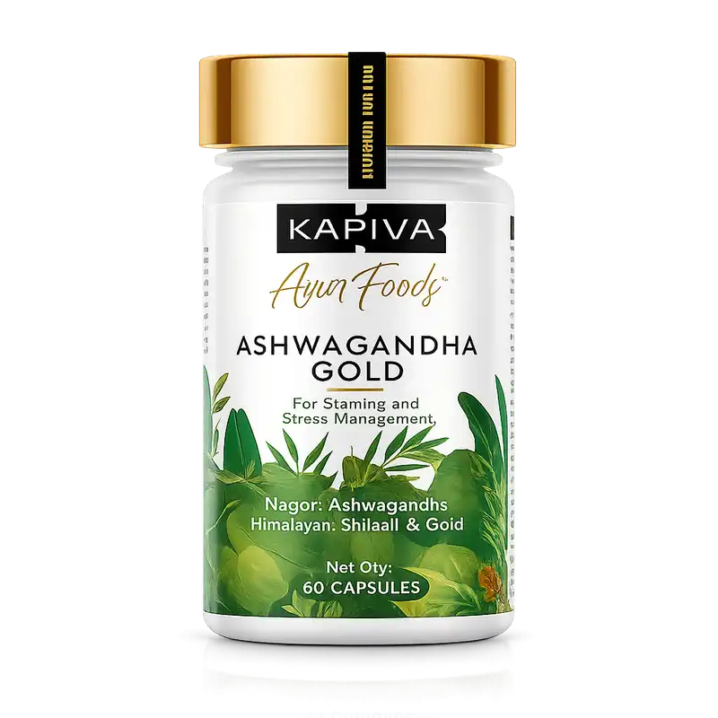 Kapiva Ashwagandha Gold for Stress Relief, Energy & Stamina Kapiva Ashwagandha Gold for Energy, Strength & Stress Management