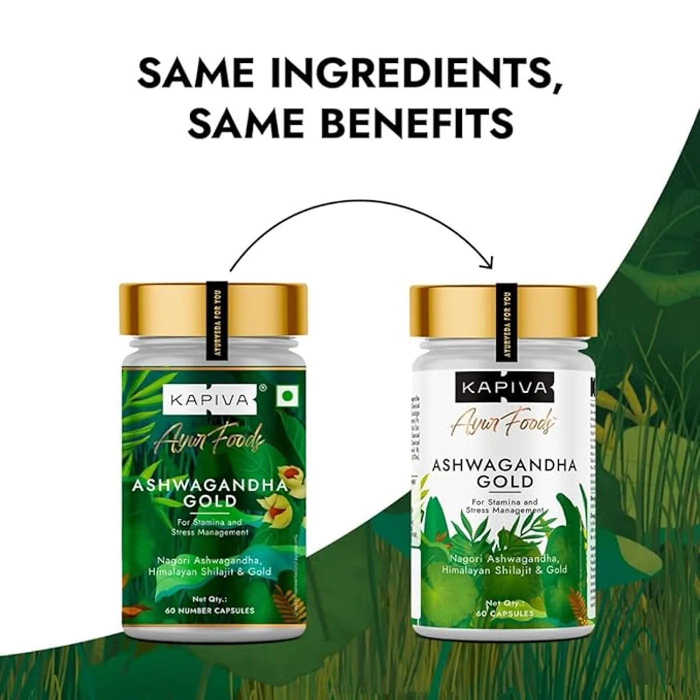 Kapiva Ashwagandha Gold for Stress Relief, Energy & Stamina 2 Kapiva Ashwagandha Gold for Energy, Strength & Stress Management 2