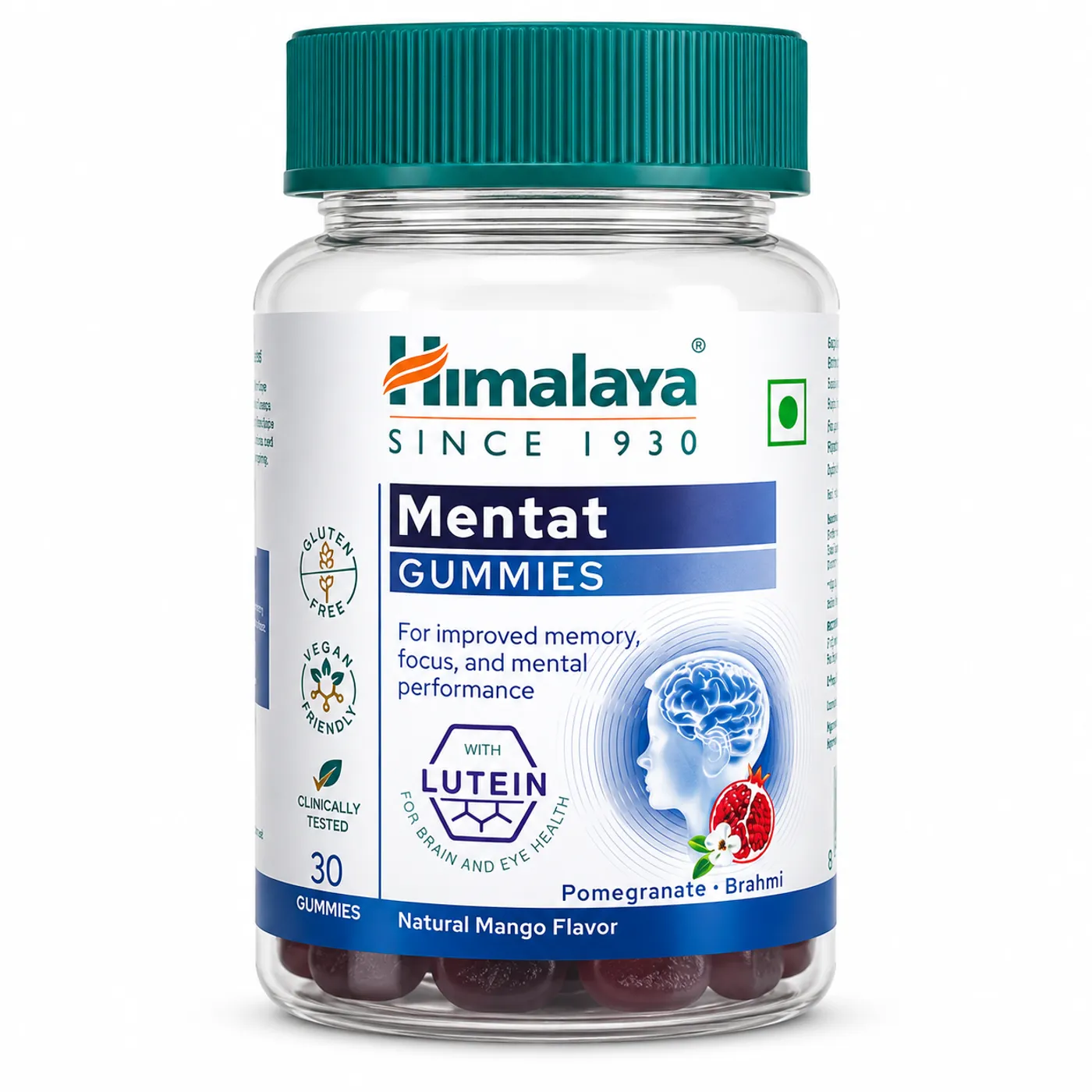 Himalaya Mentat Gummies for Stress Relief & Focus Himalaya Mentat Gummies for Calm Mind & Better Concentration-30 gummies