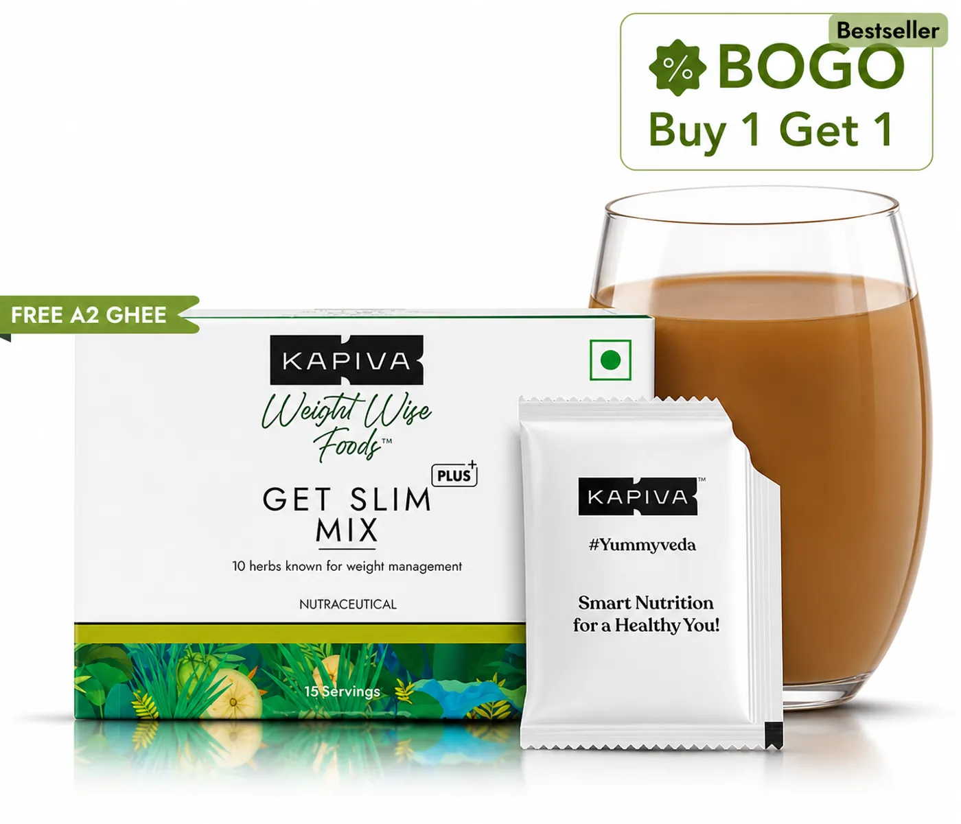 Kapiva Get Slim Mix Powder for Weight Management 3 Kapiva Get Slim Mix Powder for Natural Weight Management & Fat Control 3