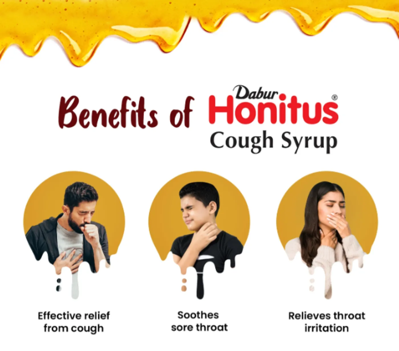 Dabur Honitus Honey Syrup – Natural Cough & Throat Relief 4 Dabur Honitus | Herbal Cough Remedy | Honey Based Ayurvedic Syrup | Fast Relief from Cough, Cold & Sore Throat 4
