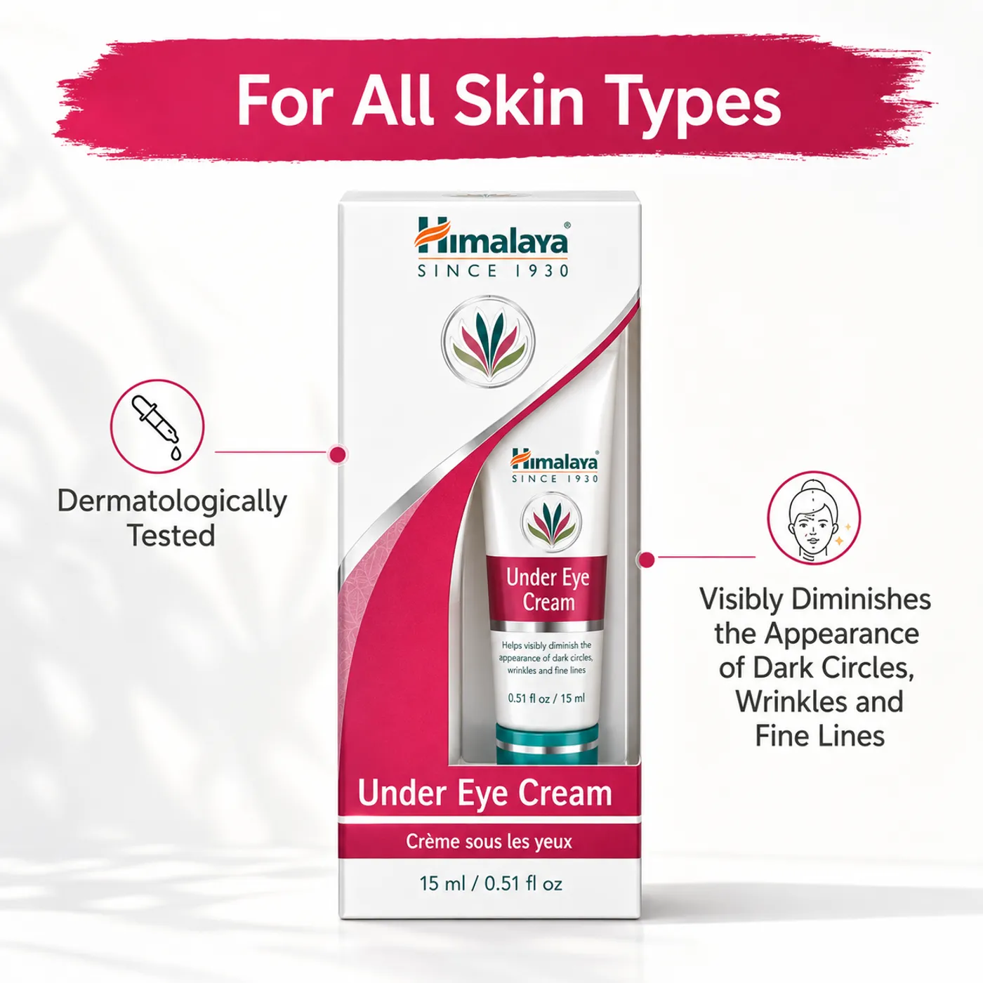 Under Eye Cream for Dark Circles | Himalaya 2 Himalaya Under Eye Cream for Brighter & Refreshed Eyes 2