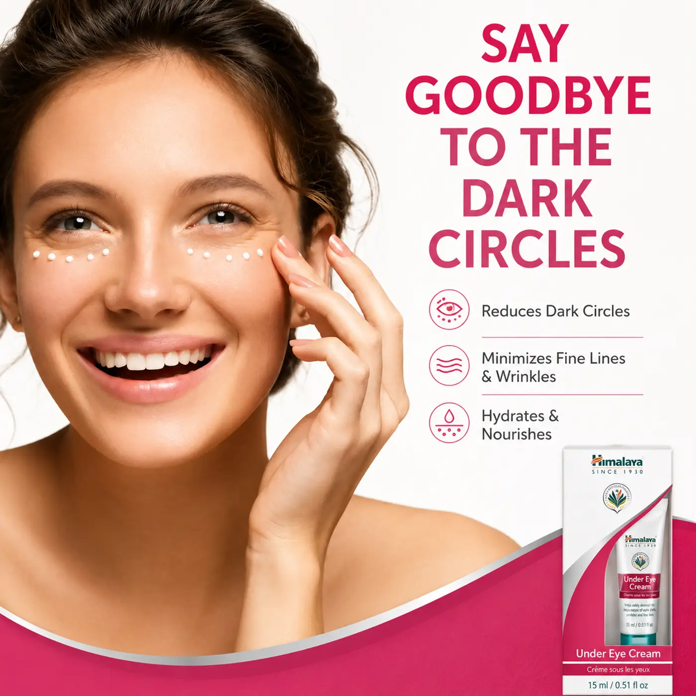 Under Eye Cream for Dark Circles | Himalaya 3 Himalaya Under Eye Cream for Brighter & Refreshed Eyes 3