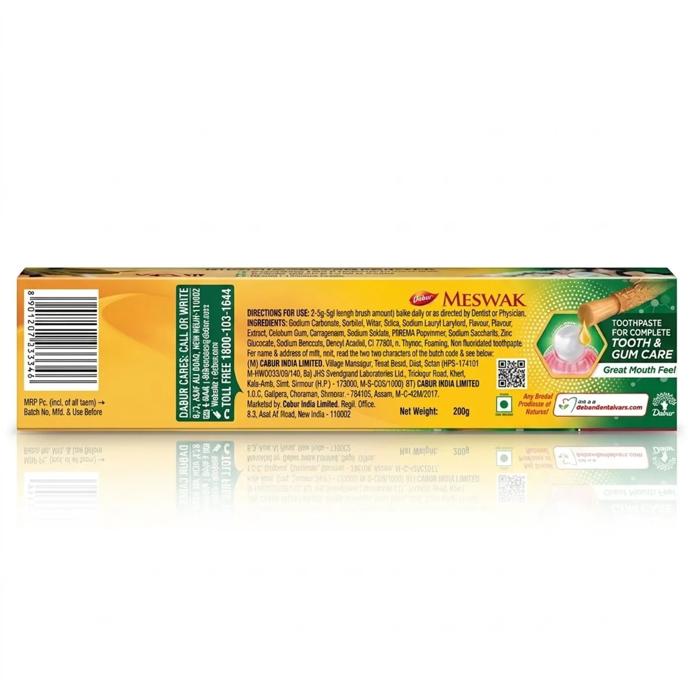 Dabur Meswak Toothpaste – Complete Ayurvedic Oral Care 3 Dabur Meswak Toothpaste for Complete Ayurvedic Oral Care & Strong Teeth 3