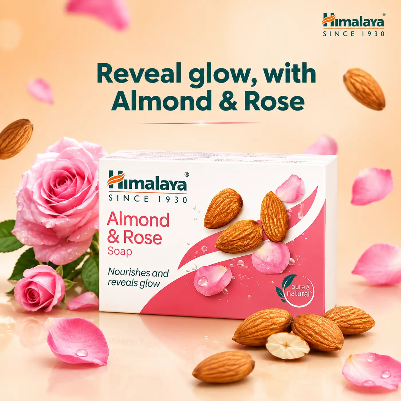Himalaya Almond & Rose Soap – Nourishes & Brightens Skin 2 Himalaya Almond & Rose Soap | For Skin Nourishment & Glow 2