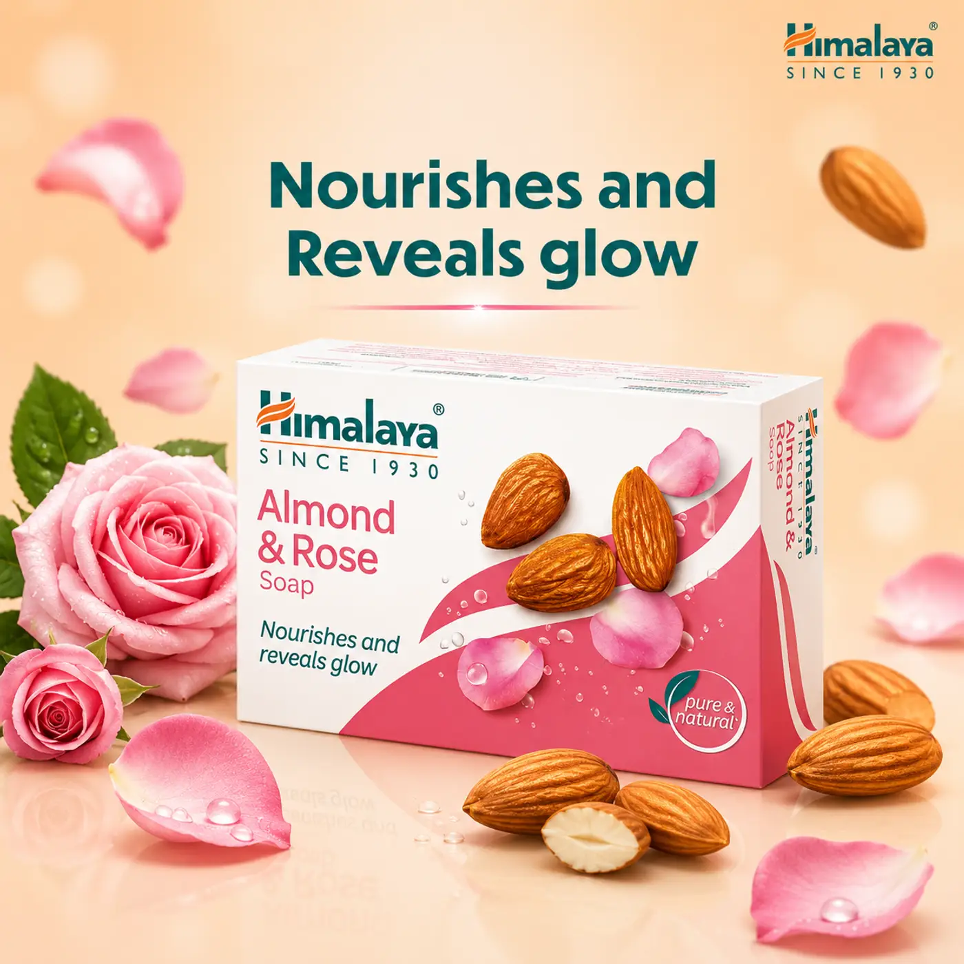 Himalaya Almond & Rose Soap – Nourishes & Brightens Skin 3 Himalaya Almond & Rose Soap | For Skin Nourishment & Glow 3