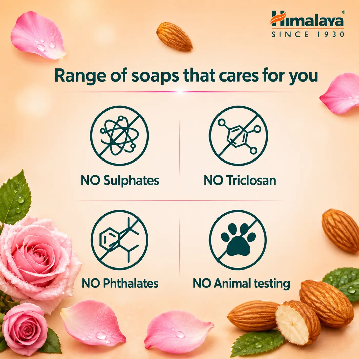 Himalaya Almond & Rose Soap – Nourishes & Brightens Skin 4 Himalaya Almond & Rose Soap | For Skin Nourishment & Glow 4