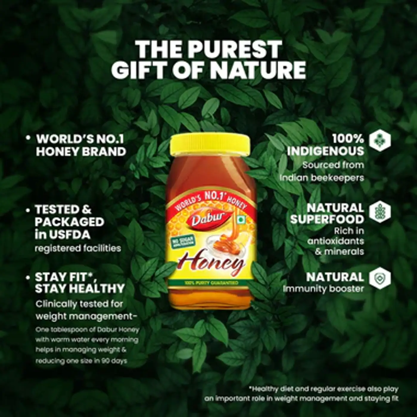 Dabur Honey – 100% Pure & Natural Ayurvedic Honey 3 Dabur Honey 99% Pure Natural Ayurvedic Honey 3