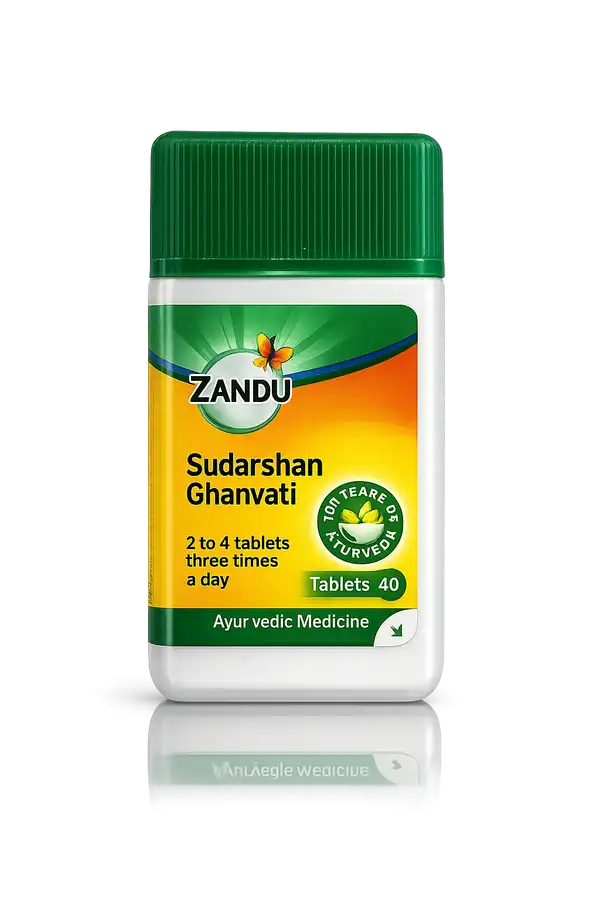 Zandu Sudarshan Ghanvati – Ayurvedic Fever & Immunity Tablet Zandu Sudarshan Ghanvati - Immunity Booster | Fever & Cold Relief