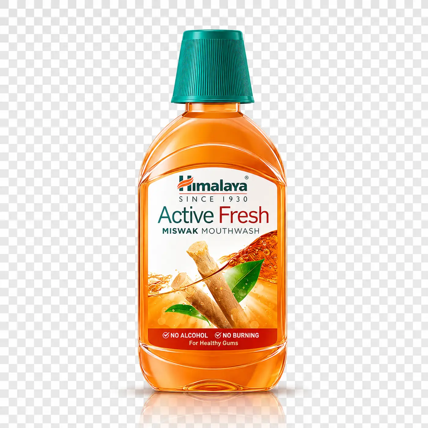 Himalaya Active Fresh Miswak Mouthwash for Fresh Breath & Gum Protection