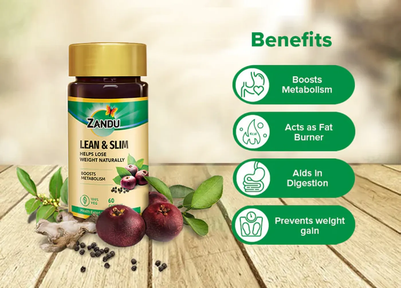 Zandu Lean & Slim Capsules | Supports Metabolism & Weight Management 4