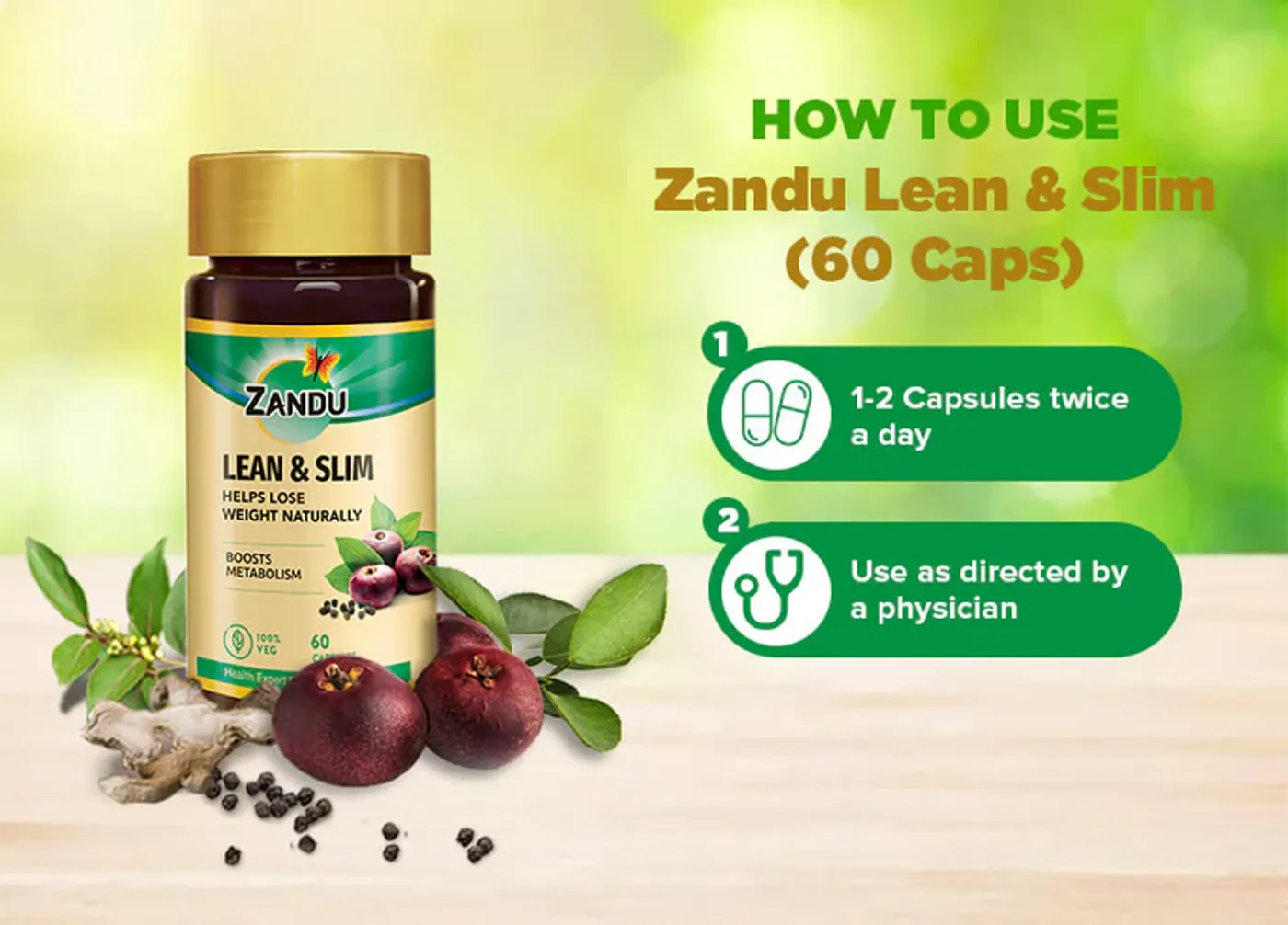 Zandu Lean & Slim Capsules | Supports Metabolism & Weight Management 5