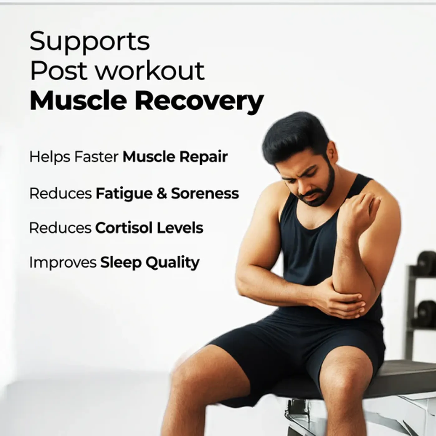 Zandu Ashwagandha Gold Plus Capsules | Stress Relief | Better Sleep & Muscle Recovery 2