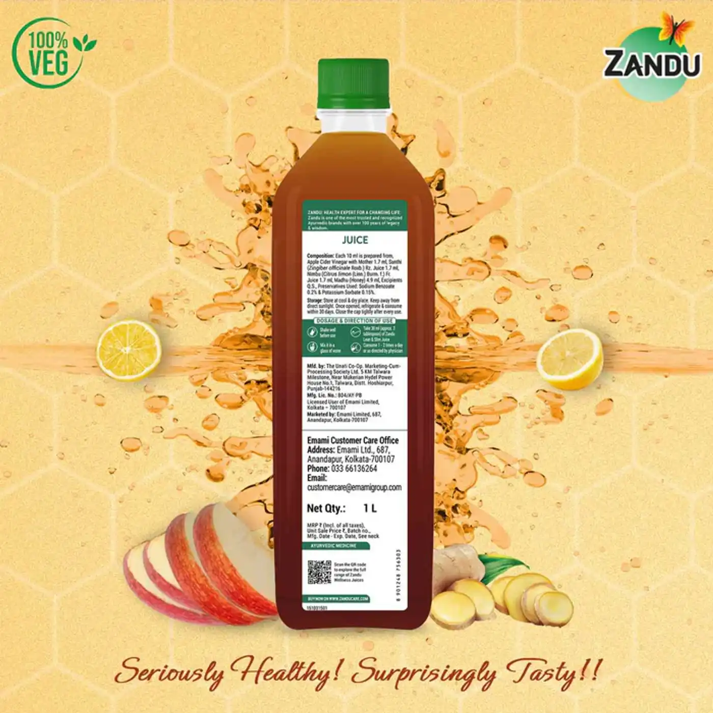 Zandu Lean & Slim Juice with Honey & Apple Cider Vinegar | Weight Management & Metabolism Support 6