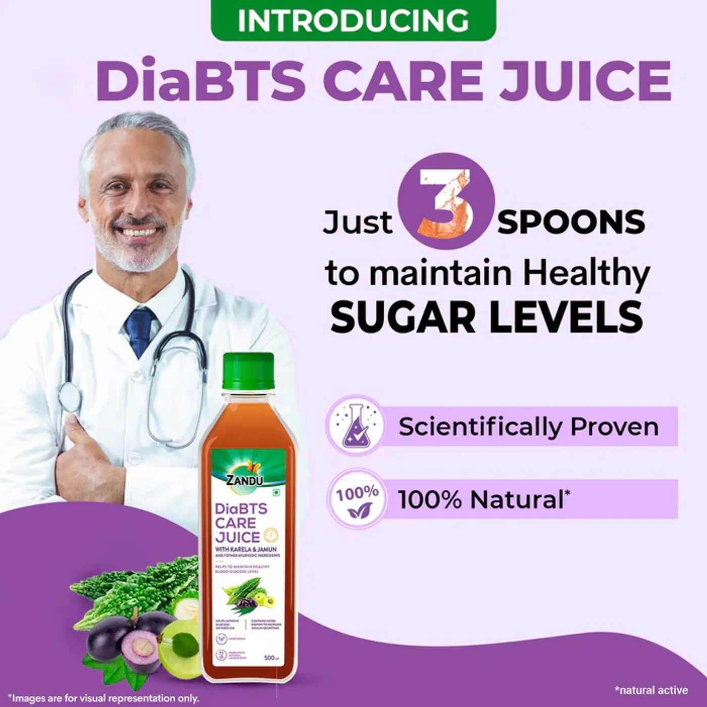 Zandu DiaBTS Care Juice | Supports Healthy Blood Sugar Management 2