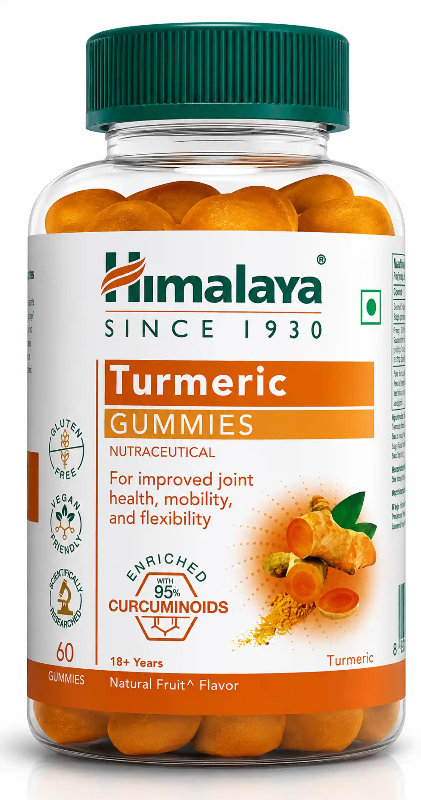Himalaya Turmeric Gummies for Joint Health | Healthy Mobility जोड़ों के स्वास्थ्य के लिए हिमालया टर्मरिक गमीज़ | स्वस्थ गतिशीलता और लचीली चाल | प्राकृतिक फलों का स्वाद | ग्लूटेन फ्री