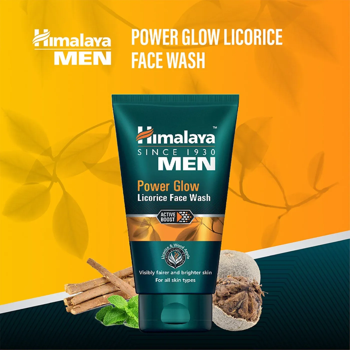 Himalaya Men Power Glow Face Wash 4 हिमालया मेन पावर ग्लो लिकोरिस फेस वॉश चमकदार, उज्ज्वल और साफ़ त्वचा के लिए 4
