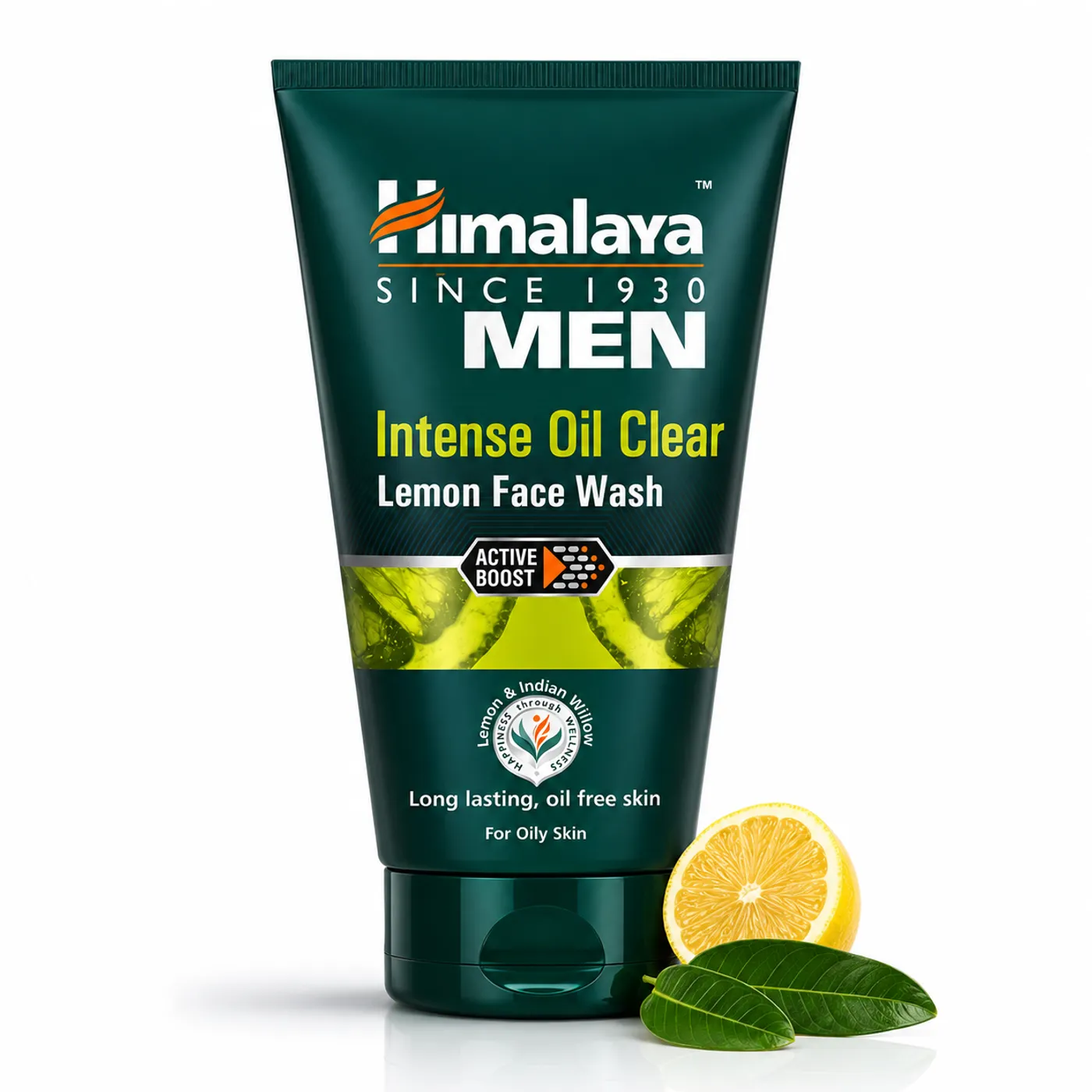 Himalaya Men Oil Clear Lemon Face Wash हिमालया मेन इंटेंस ऑयल क्लियर लेमन फेस वॉश, ऑयल-फ्री, फ्रेश और क्लियर स्किन के लिए