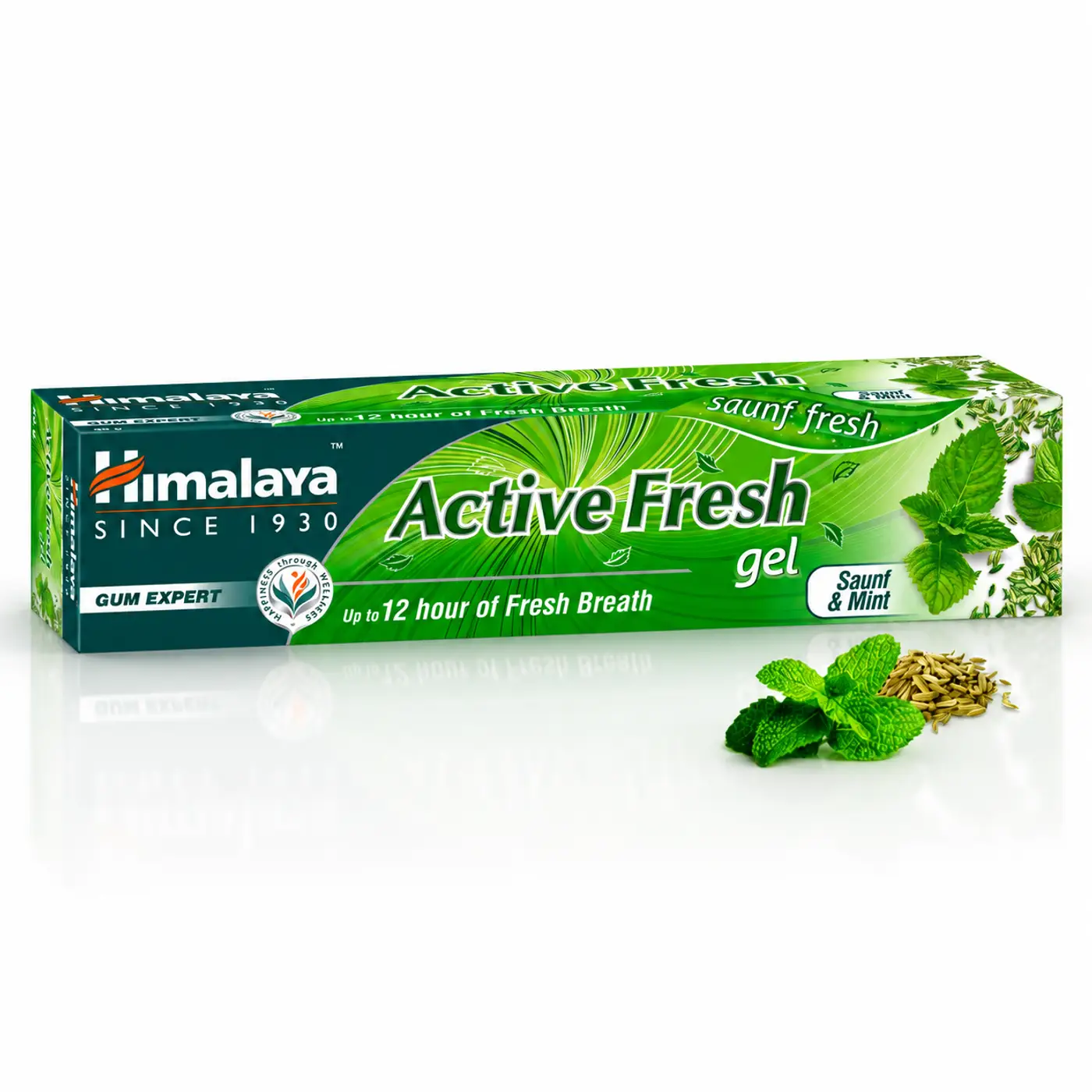 Himalaya Active Fresh Gel Saunf Mint हिमालया एक्टिव फ्रेश जेल सौंफ और मिंट, मिंटी ताज़गी भरी सांस और रोज़ाना मौखिक देखभाल के लिए