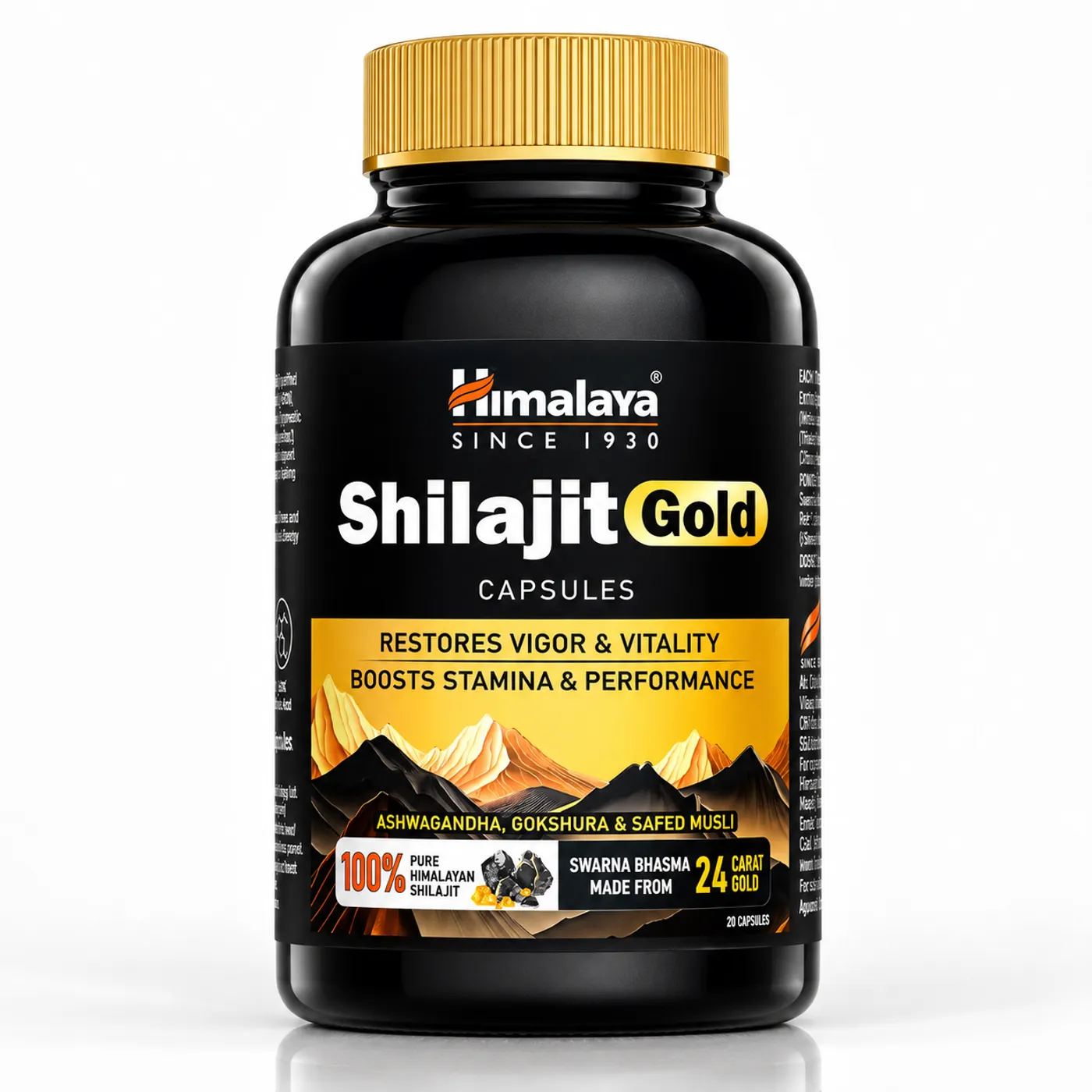 Himalaya Shilajit Gold Capsules for Enhanced Vitality, Energy & Stamina