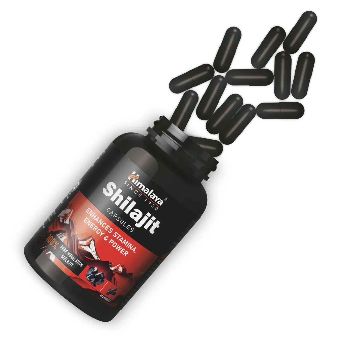 Himalaya Shilajit Capsule 4 اسٹیمنا، توانائی، جسمانی کارکردگی اور قوتِ حیات کے لیے ہمالیہ شلاجیت کیپسول 4