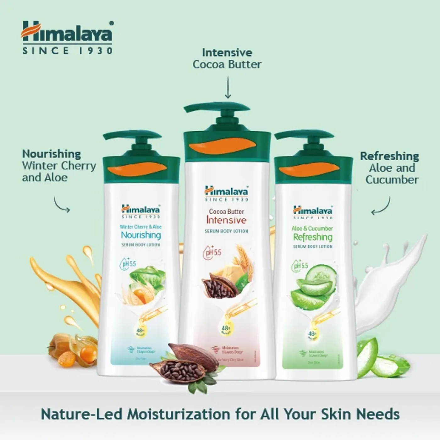 Himalaya Cucumber Refreshing Lotion 7 હિમાલયા એલોય અને કાકડી રિફ્રેશિંગ સીરમ બોડી લોશન હાઇડ્રેટેડ, નરમ અને તાજી ત્વચા માટે 7