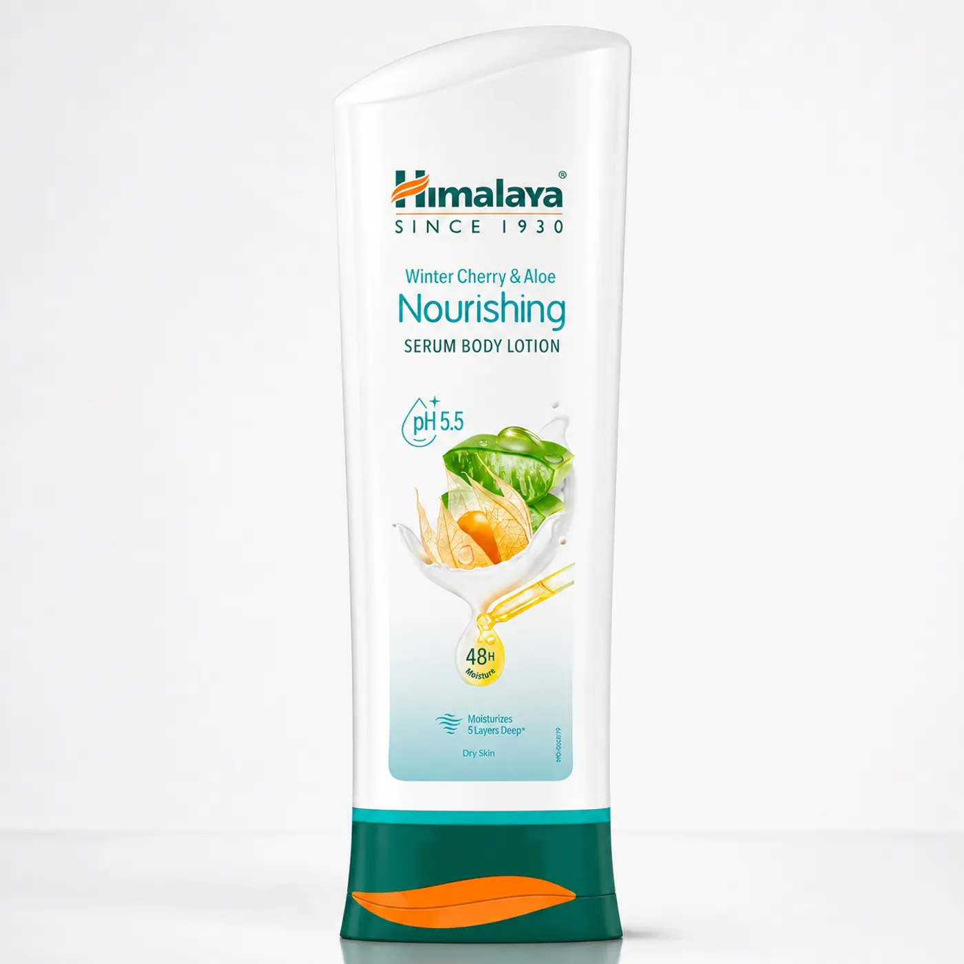 Himalaya Nourishing Body Lotion 400ml Himalaya Winter Cherry & Aloe પોષક સીરમ બોડી લોશન | સૂકી ત્વચાને ઊંડે સુધી પોષે અને સુધારે | 48 કલાક લાંબા સમય સુધી Moisturization જાળવે | pH 5.5 સંતુલિત ફોર્મ્યુલા