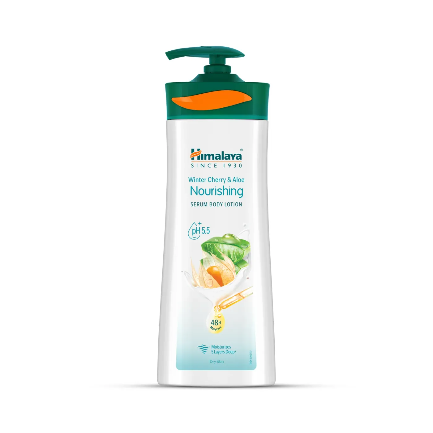 Himalaya Nourishing Body Lotion 400ml 8 Himalaya Winter Cherry & Aloe પોષક સીરમ બોડી લોશન | સૂકી ત્વચાને ઊંડે સુધી પોષે અને સુધારે | 48 કલાક લાંબા સમય સુધી Moisturization જાળવે | pH 5.5 સંતુલિત ફોર્મ્યુલા 8