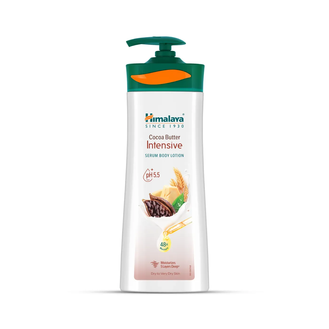 Himalaya Cocoa Butter Intensive Serum Body Lotion | വരണ്ട ചർമ്മത്തെ പോഷിപ്പിക്കുകയും മൃദുവാക്കുകയും ചെയ്യുന്നു | Cocoa Butter, Wheat Germ Oil എന്നിവ ചേർത്ത് സമ്പുഷ്ടം | pH 5.5 സമതുലിതം | 48 മണിക്കൂർ ഈർപ്പം നിലനിർത്തുന്നു 9