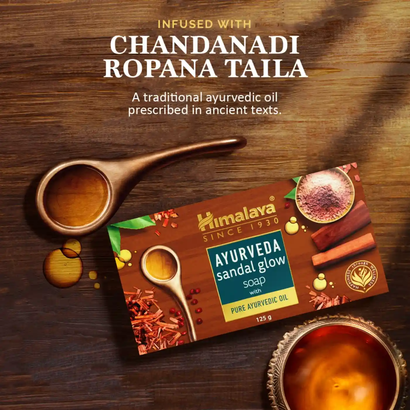 Himalaya Ayurveda Sandal Glow Soap 3 Himalaya Ayurveda Sandal Glow Soap with Sandalwood for Soft, Smooth & Glowing Skin 3